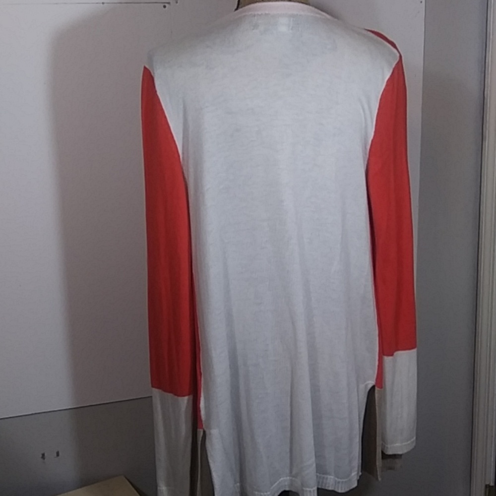 Dana Buchman Open Front Color Block Cardigan - image 2